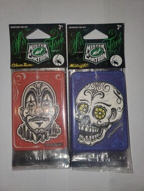 Mister Cartoon Air Freshener 2-Pack - Clowntown & Midnight